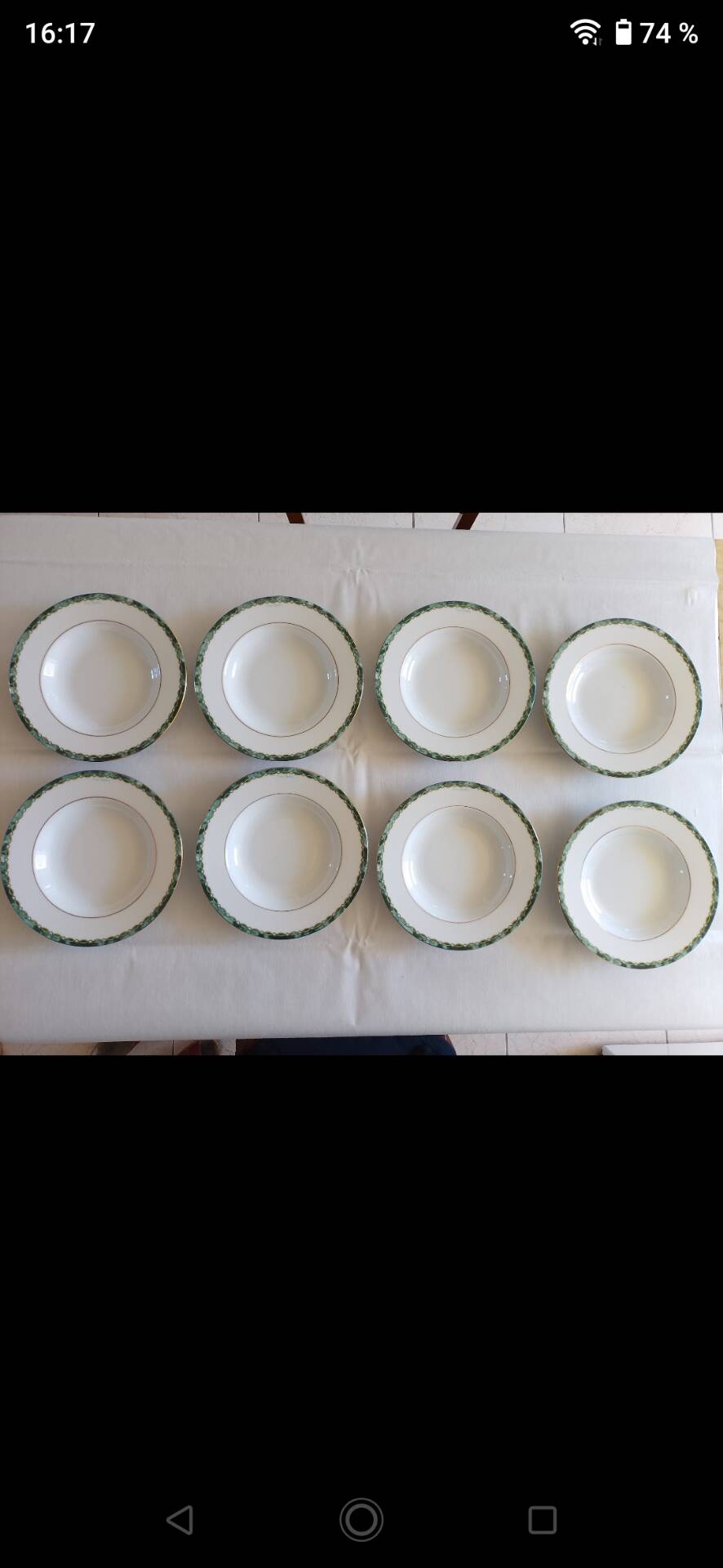 8 deep plates signed Pierre Cardin