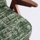 Vintage armchair Scandinavian design boho green