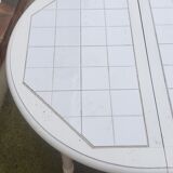 Vintage tiled interior or exterior table 100d*75h