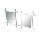 2 Antique Painted Faux Bamboo Mirrors