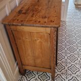 Sideboard carved in natural wood