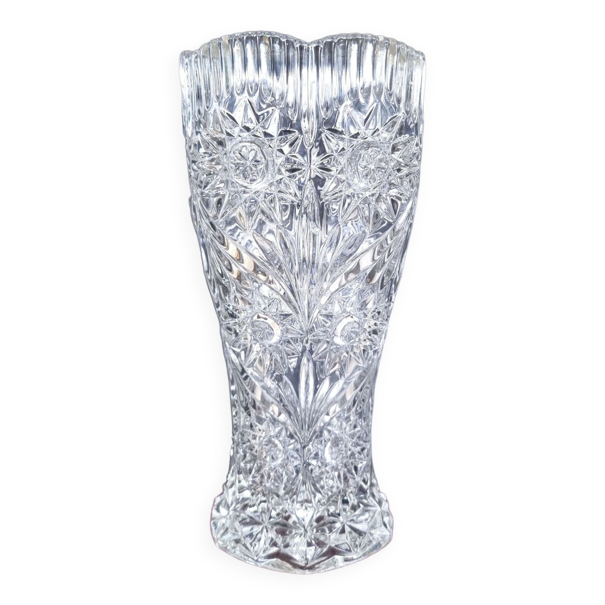 Cut crystal vase, 1970