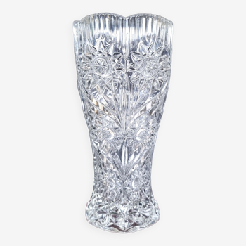 Cut crystal vase, 1970