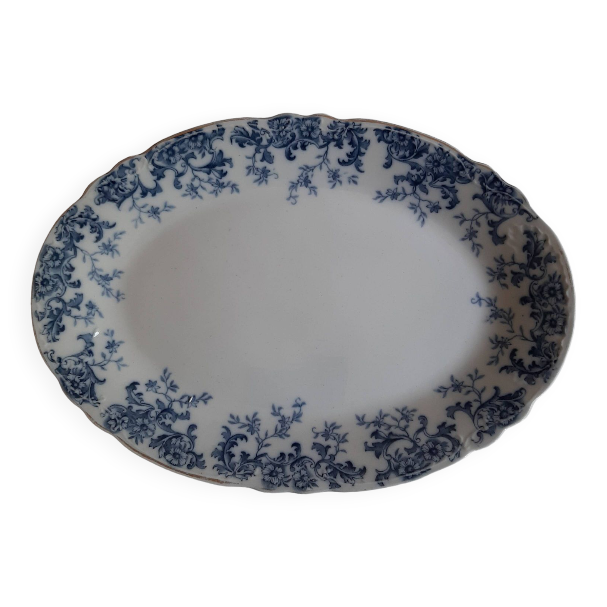 Large late 19th century English dish Tunstall W. ADAMS & Co 'Gloria'