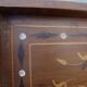 Ancien plateau de service marqueterie bois & nacre vintage