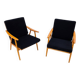 Pair of armchairs, Czechoslovakia, manufacturer TON, 1960s. After renovation.
