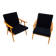 Pair of armchairs, Czechoslovakia, manufacturer TON, 1960s. After renovation.