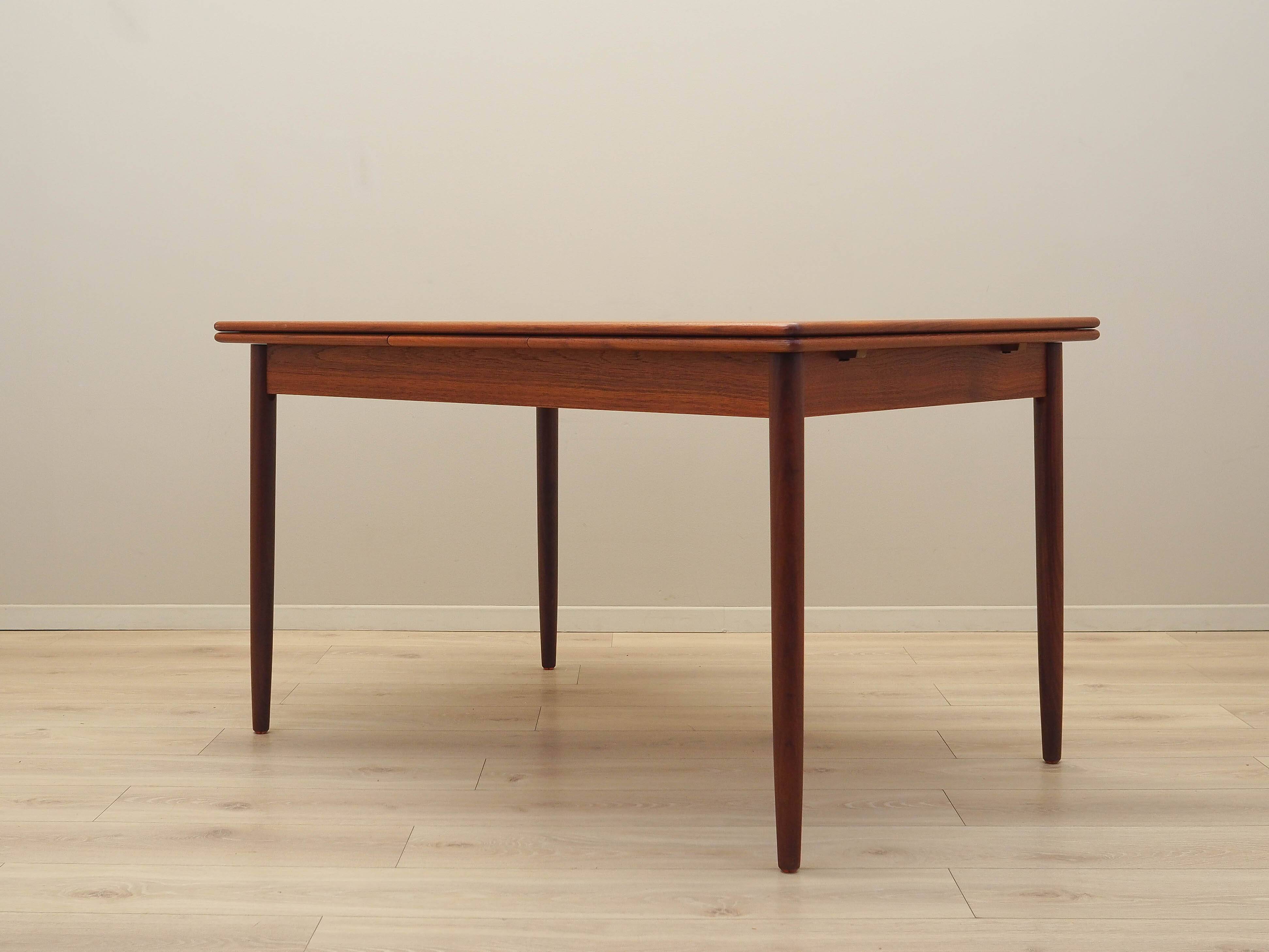 Teak table, Danish design, 1970s, production: Denmark