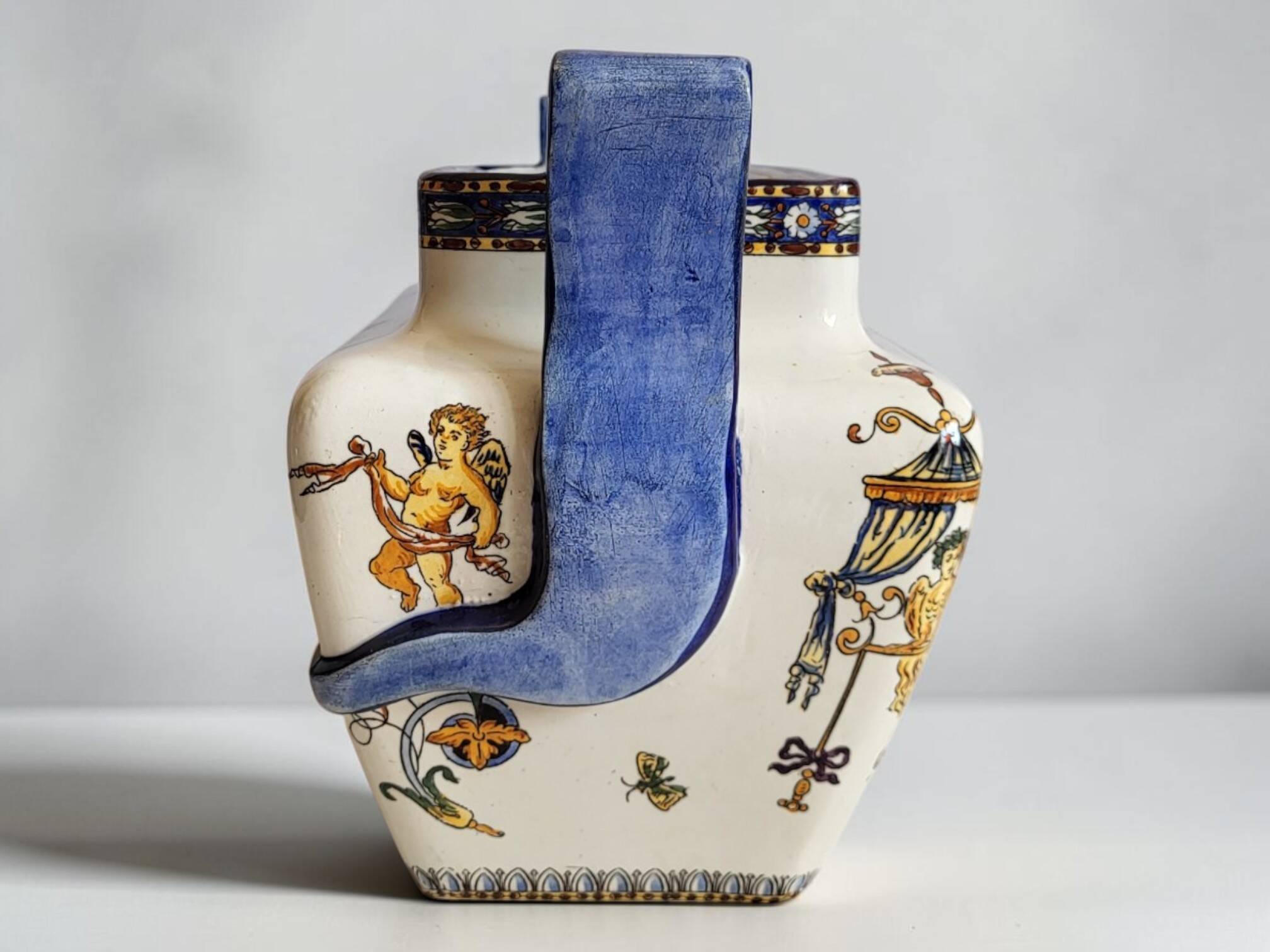 Jardinière en faïence de Gien XIXème