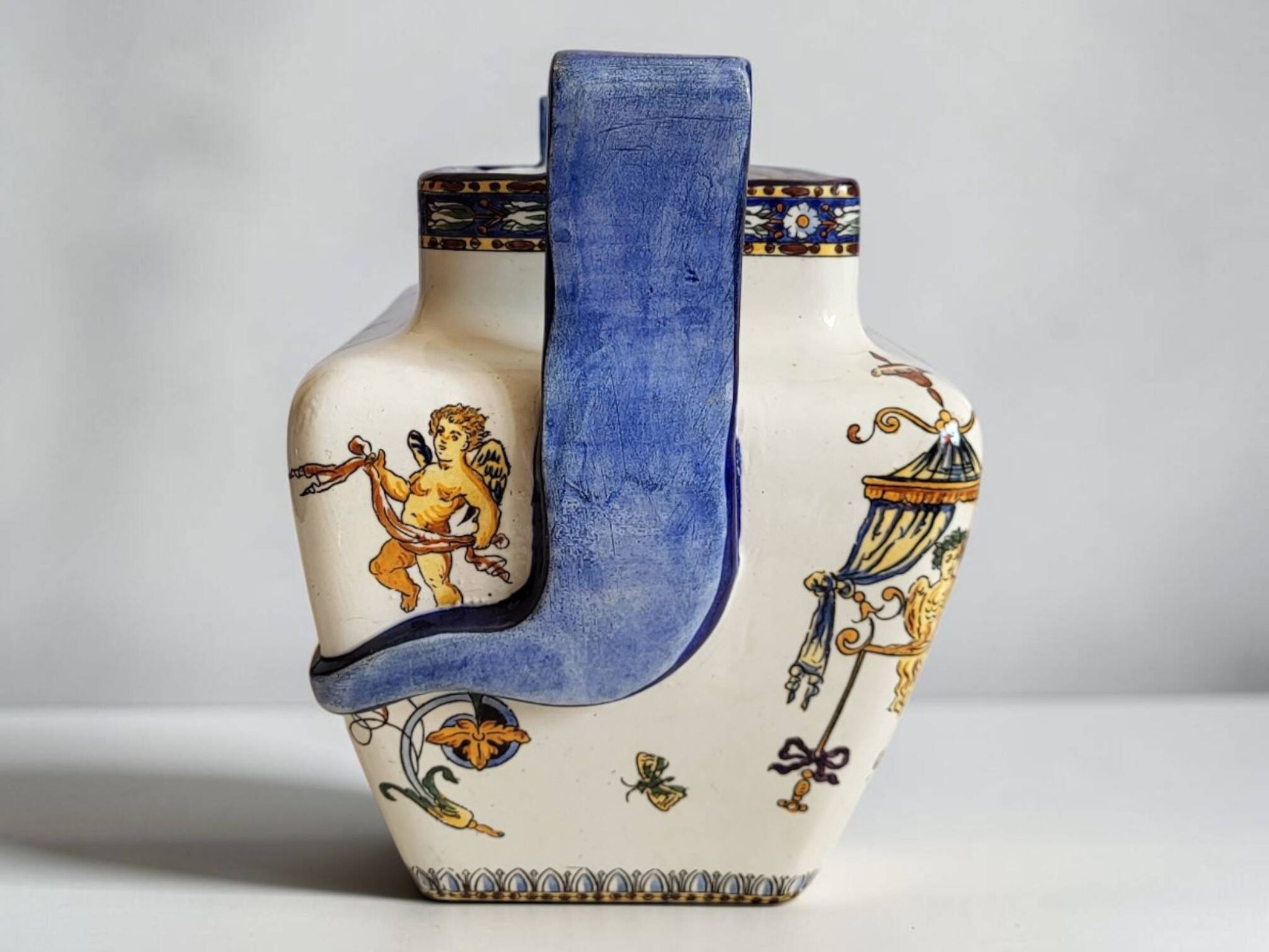 Jardinière en faïence de Gien XIXème