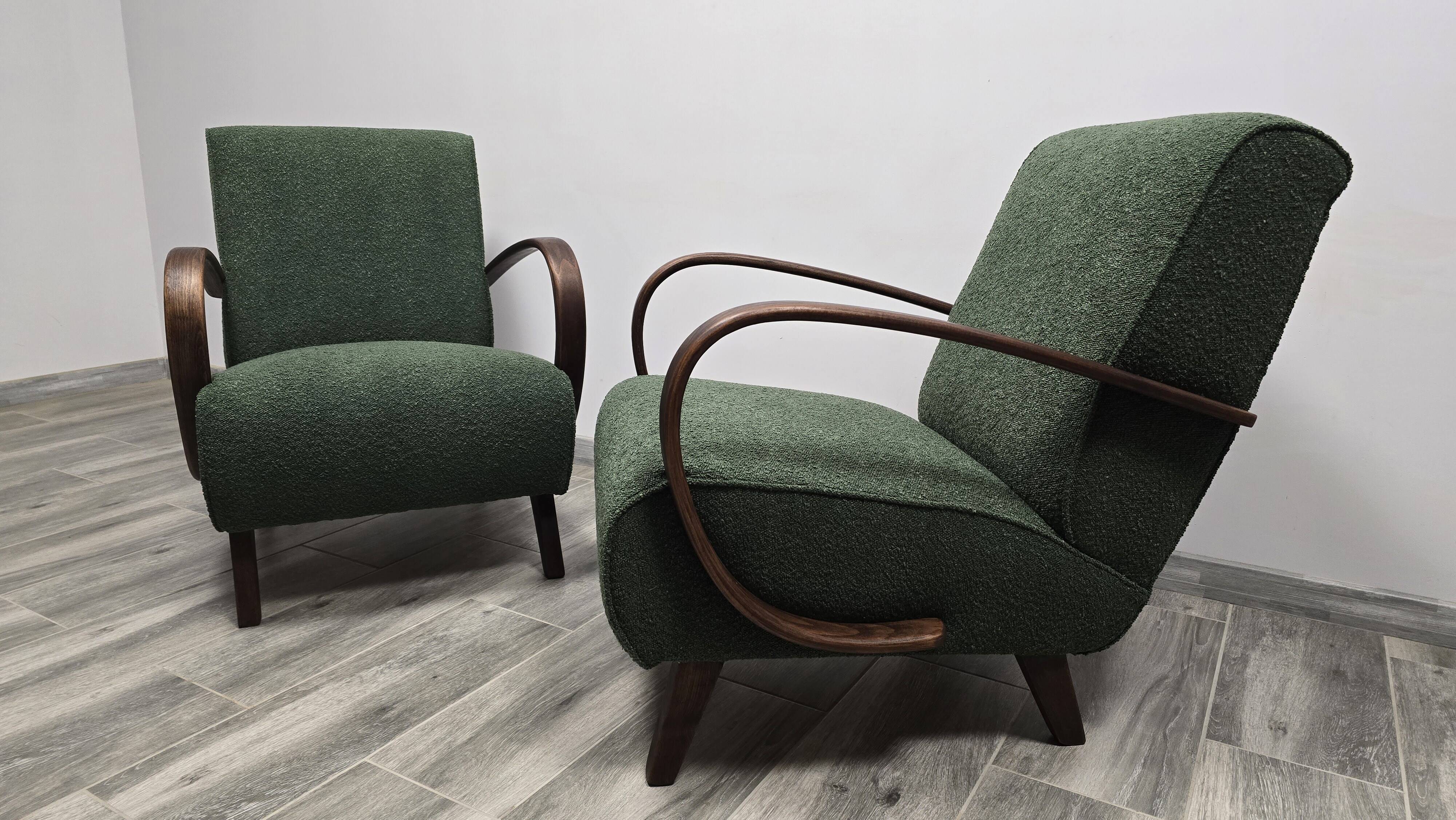 Armchairs by Jindrich Halabala, 1940s