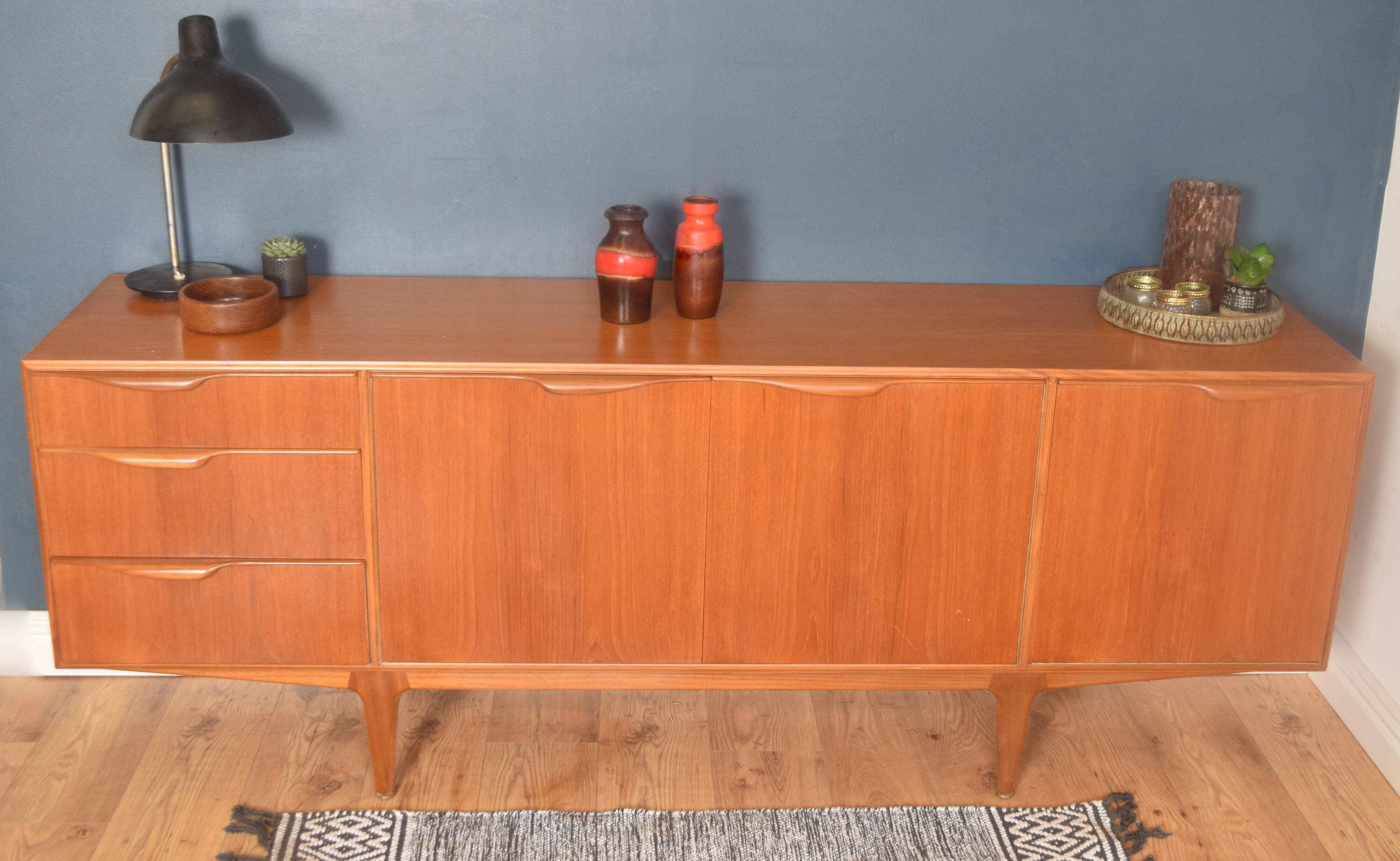 Restored Teak 1960s Long Mcintosh Dunvegan Teak Sideboard