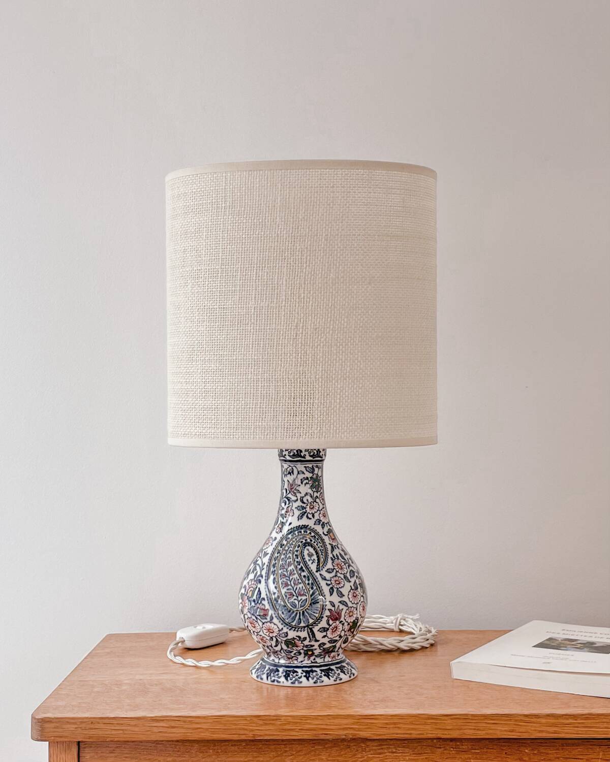 Paire lampes faïence de Gien
