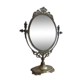 Brass psyche mirror 27x38cm