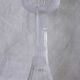 Pair of glass candlesticks