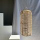 Large lantern-shaped rattan pendant lamp H50 D24