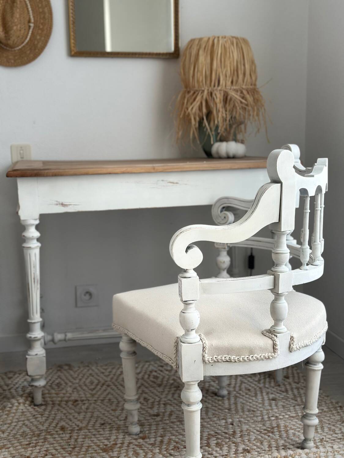 Fauteuil ancien restauré – pièce unique