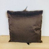 Vintage goatskin cushion