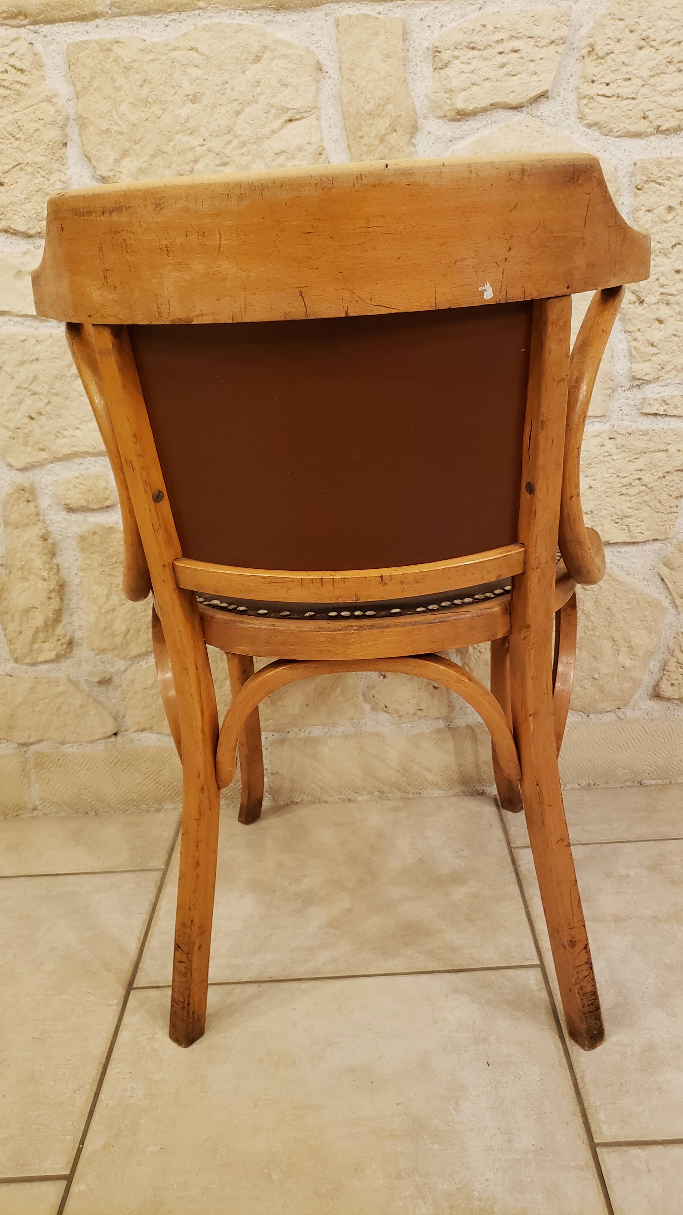 Baumann faux leather office chair