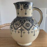 Broc pitcher vase calcutta sarreguemines u & cie