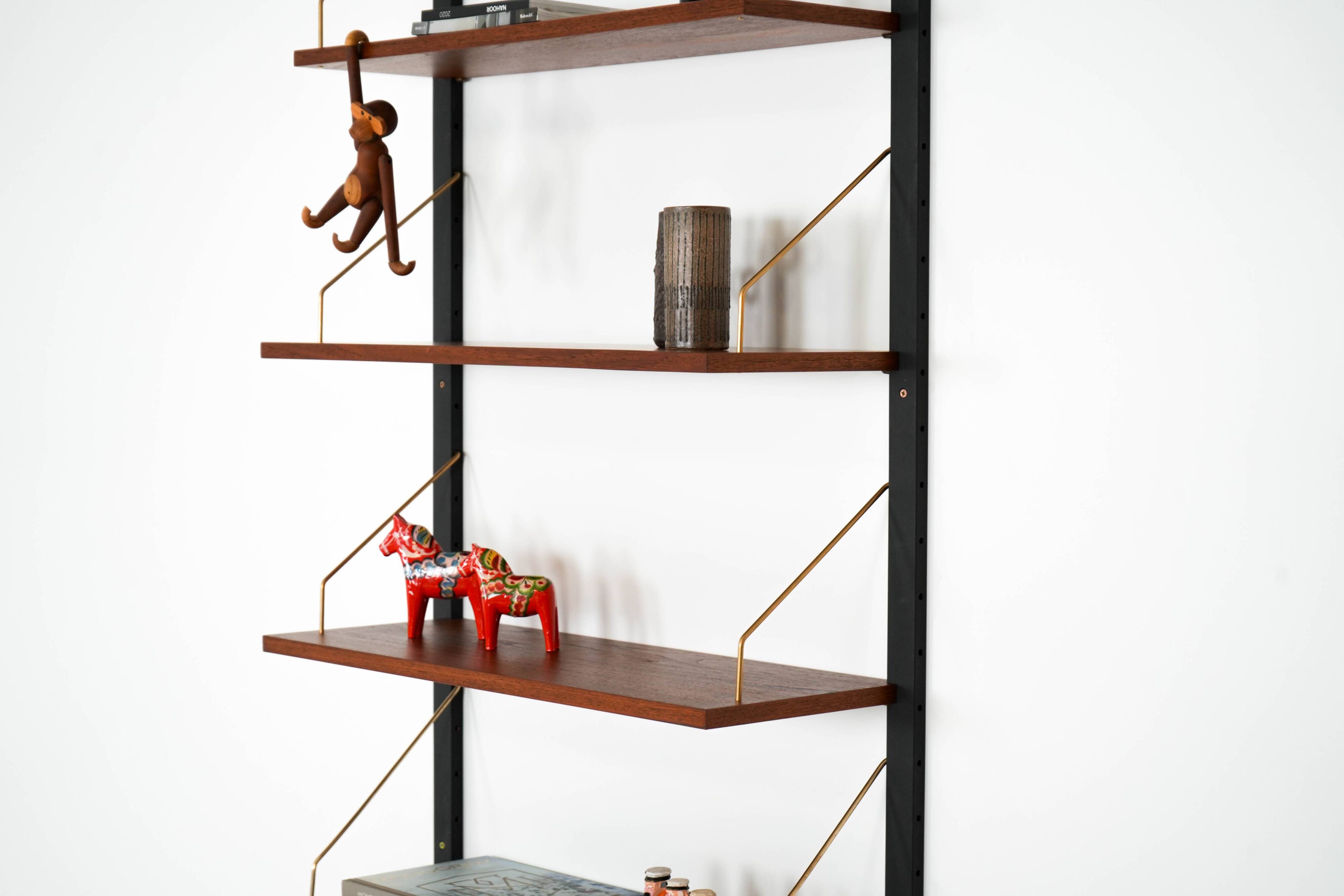 Teak modular shelving unit, Danish design, 1960s, designer: Poul Cadovius