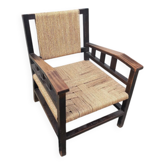 Fauteuil corde Francis Jourdain