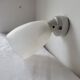 Art deco wall lamp in porcelain and glass