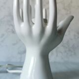 White ceramic hand lamp