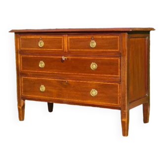 Louis XVI style chest of drawers, mahogany from the 1900s.