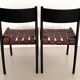 Piero Palange Werther Toffoloni Mod. Chaises de salle à manger 993 pour Montina 1960 Set de 6