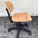 Martin Stoll office chair light wood on wheels