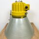 Yellow industrial explosion proof lamp with aluminium shade, 1990s