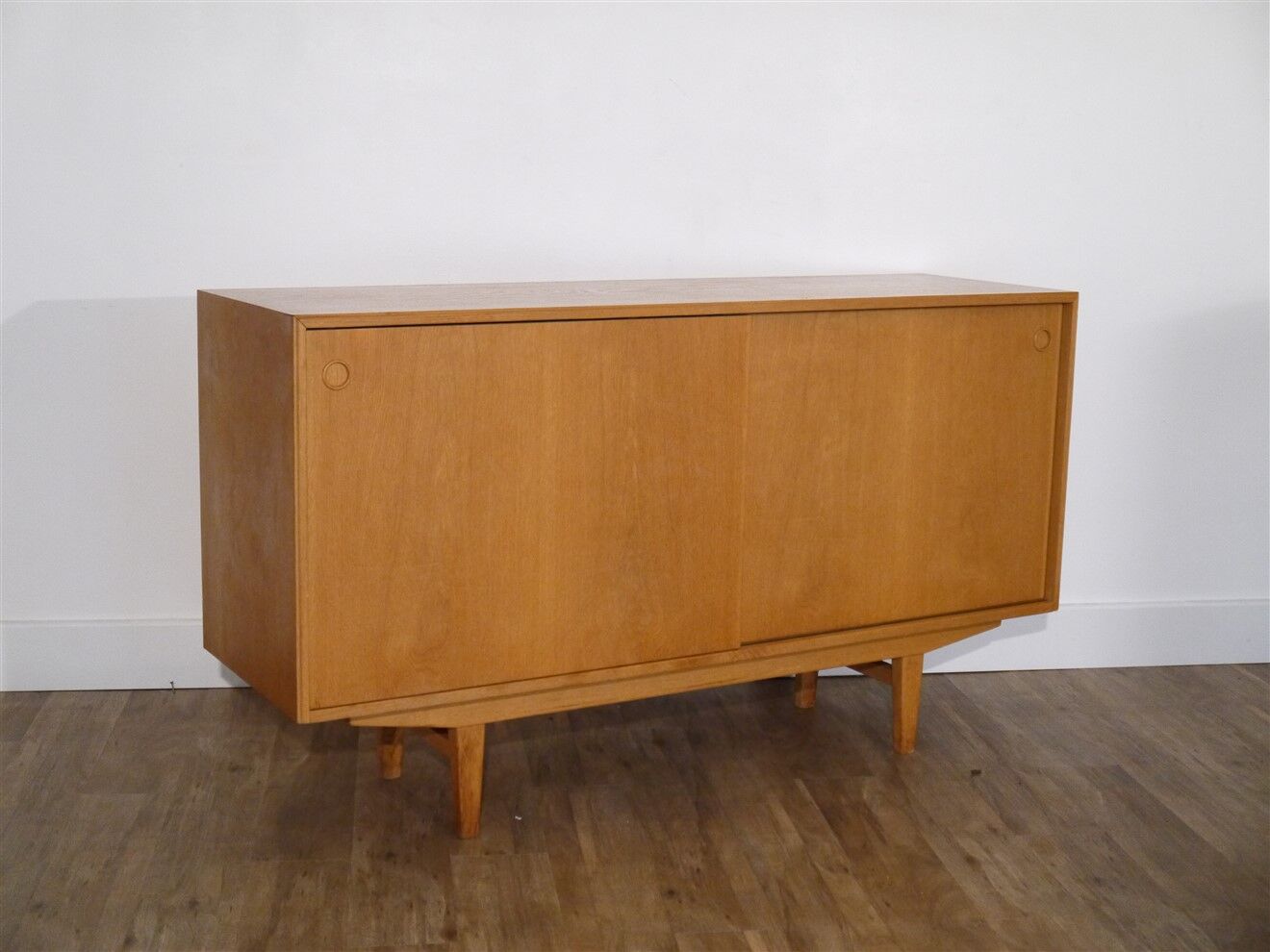 Minimalist Scandinavian sideboard in oak 1960