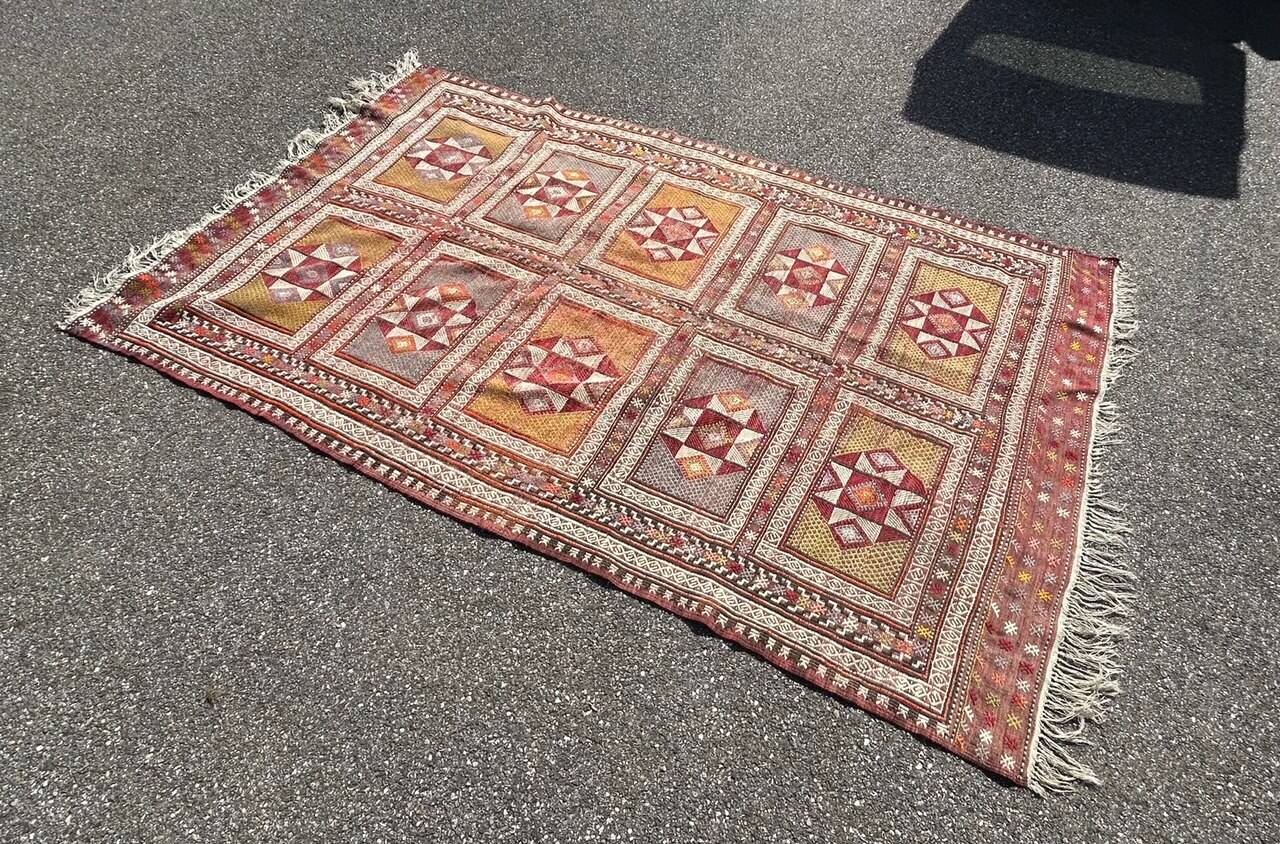 large vintage kilim rug