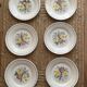 6 Digoin Sarreguemines flat plates from the 40s