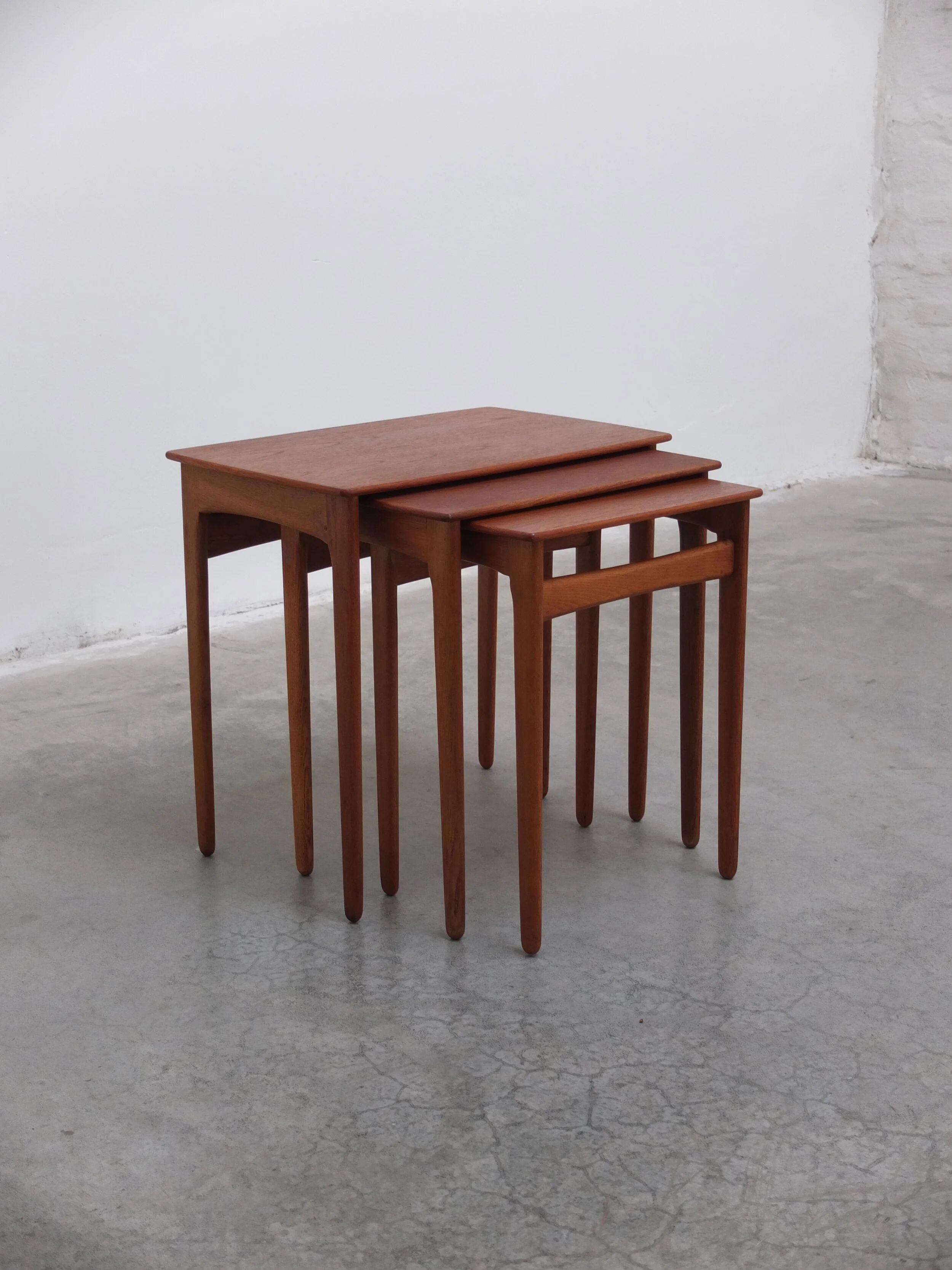 Nesting tables in teak & oak by Svend Åge Madsen, 1960s