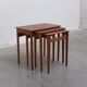 Nesting tables in teak & oak by Svend Åge Madsen, 1960s