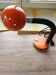 Lampe de bureau vintage orange pop col de cygne flexible - Années 70