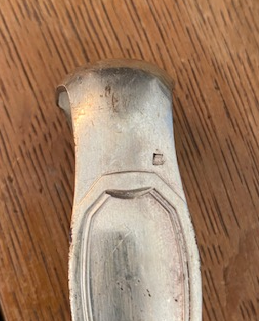 Silver art deco sugar pinch