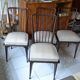 4 chaises Charles Ramos années 60 hêtre massif