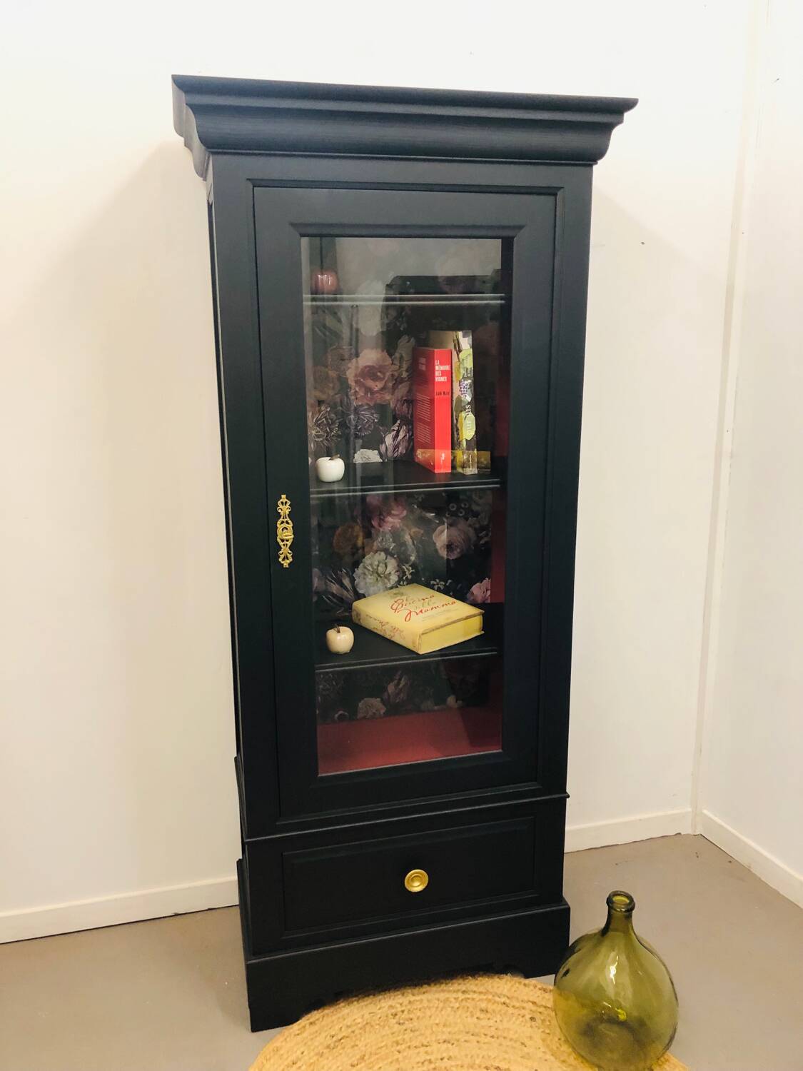 Glass bookcase