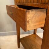 Pair of bedside tables with walnut curtains period directory xviii eme century around 1790