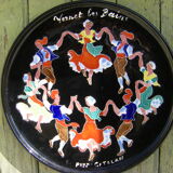 Ceramic dish "La Sardane" Faience factory of the kings of Majorca