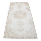 Small Vintage Geometric Wool Carpet sku 3218