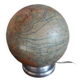 J.Forest illuminated terrestrial globe mid 20th century