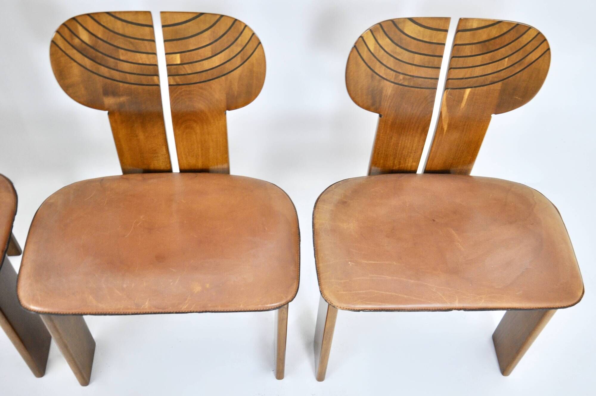 "Africa" chairs by Afra & Tobia Scarpa for Maxalto, 1970s, set of 4