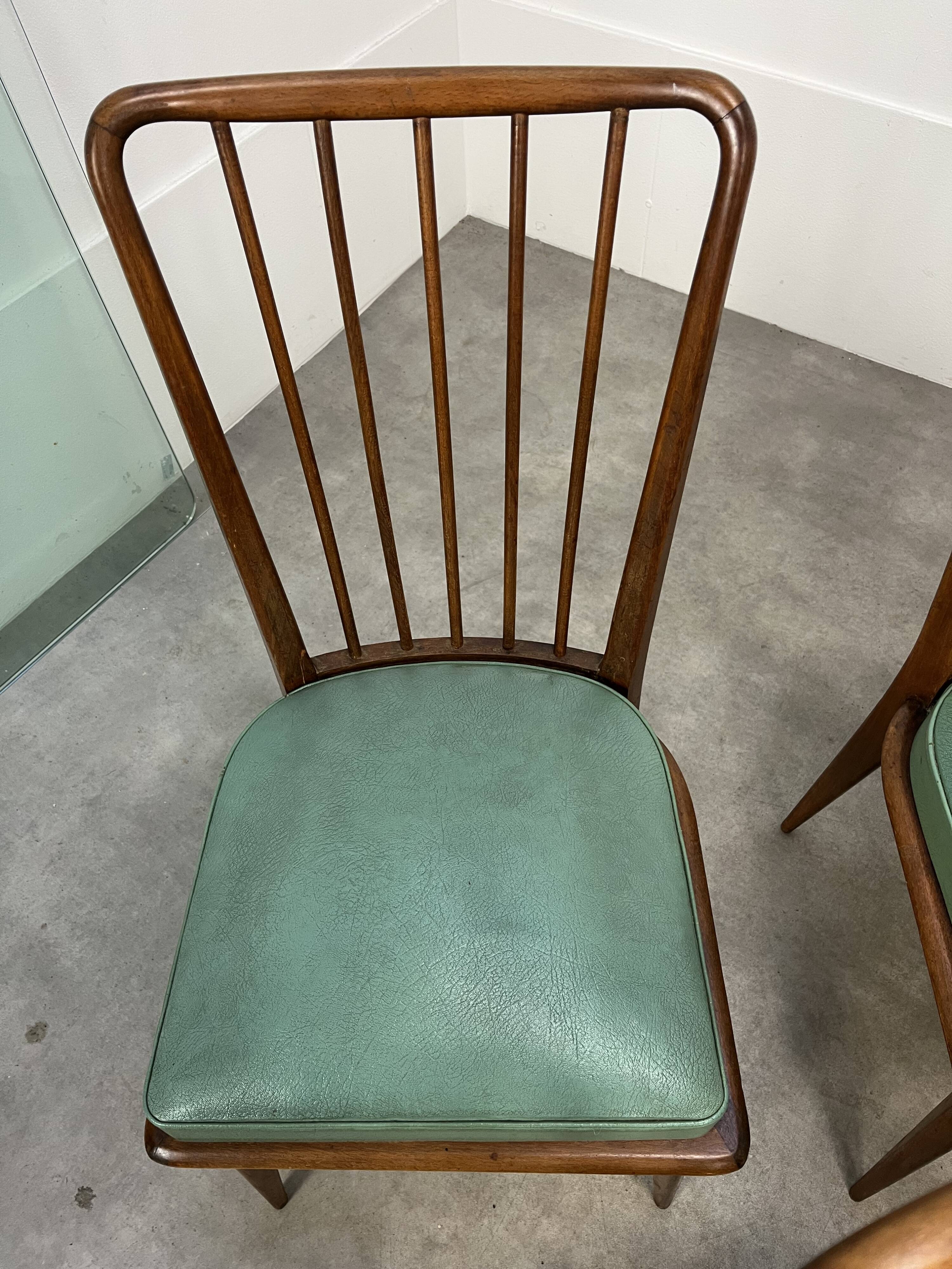 8 Charles Ramos chairs from the 50s