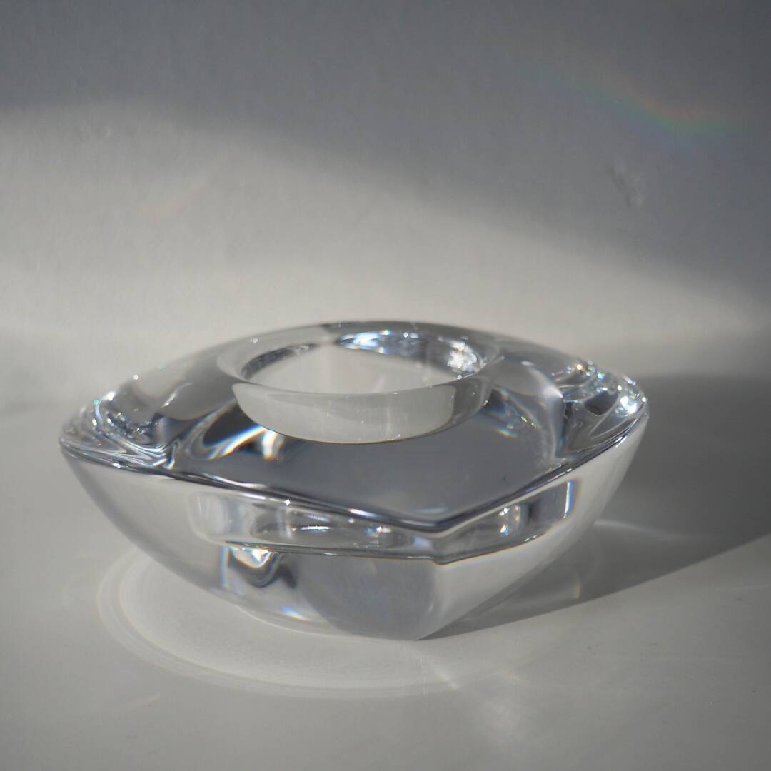 1980s Orrefors Amour Tealight Votive Holder