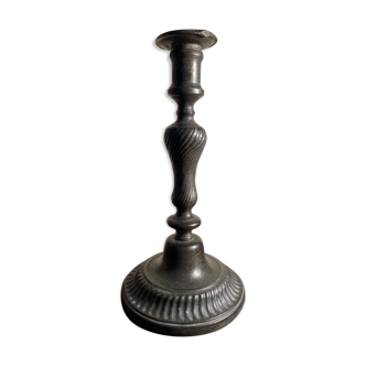 Tin candlestick