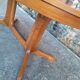 Large vintage extendable oval Baumann table, antique furniture for 6/12 covers.